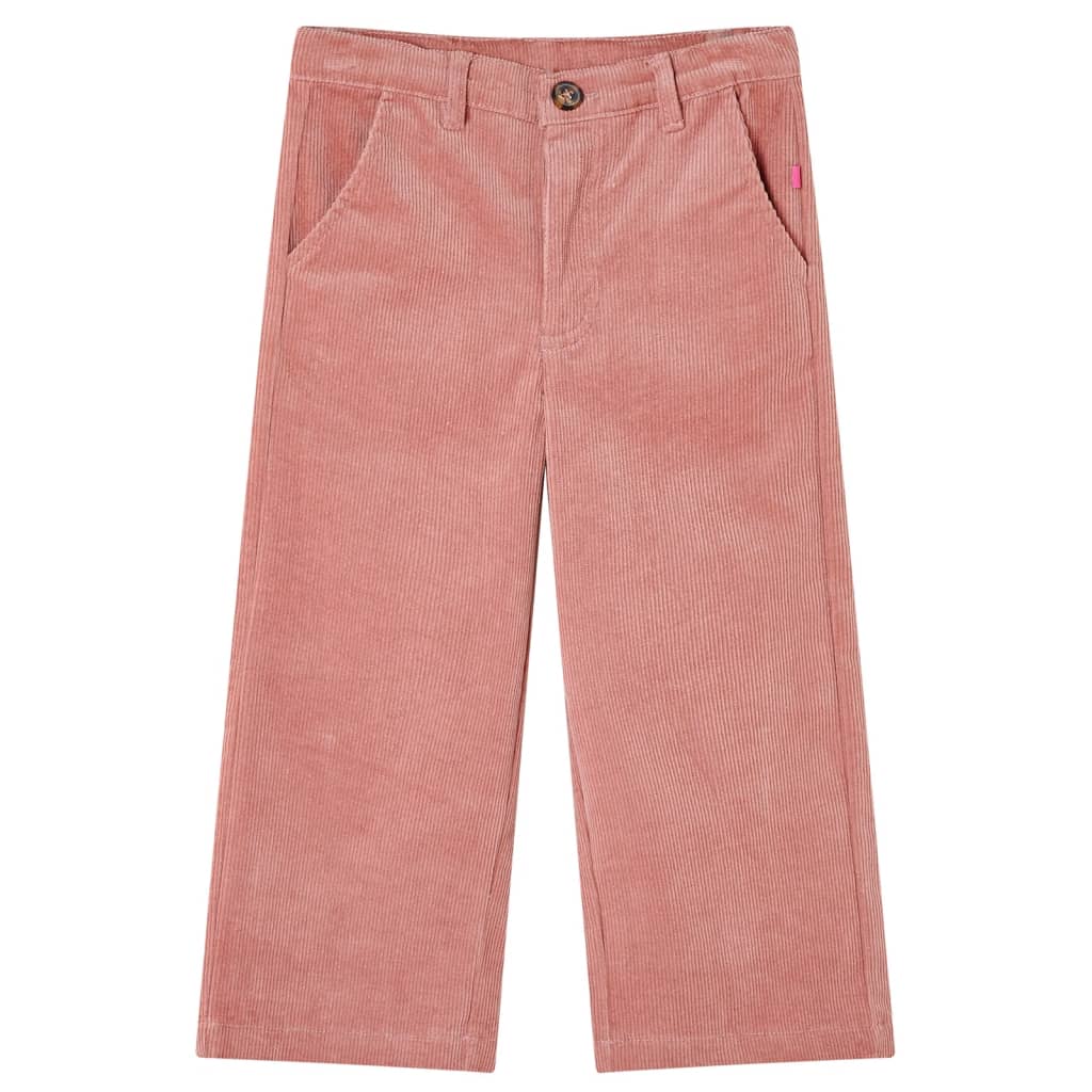 Children's corduroy pants, old pink, 104