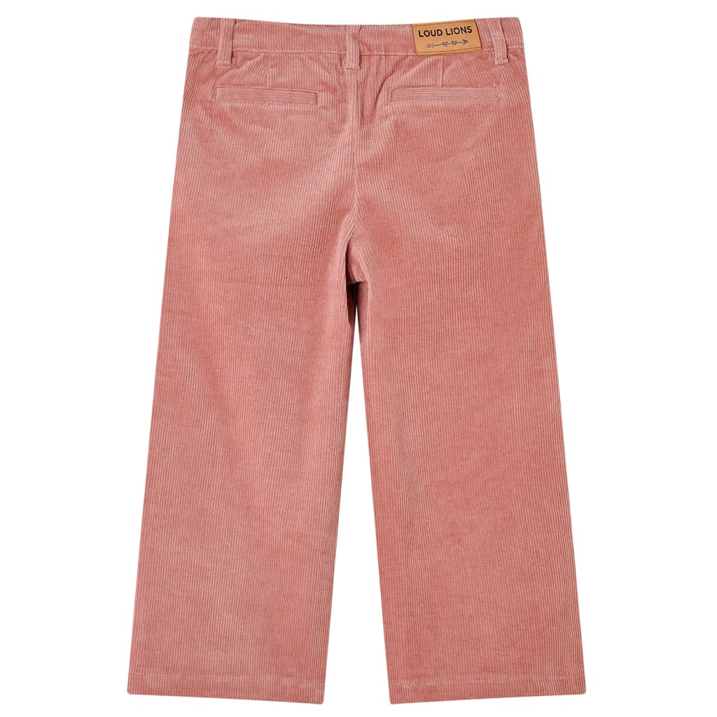 Children's corduroy pants, old pink, 104