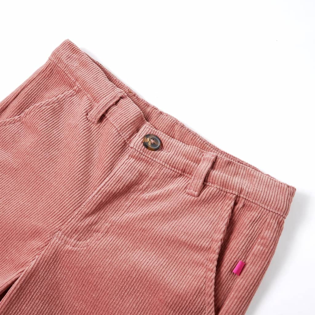 Children's corduroy pants, old pink, 104