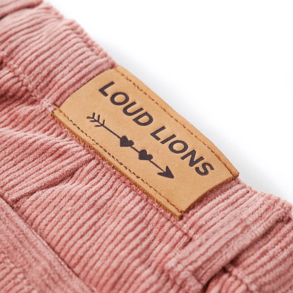 Children's corduroy pants, old pink, 104