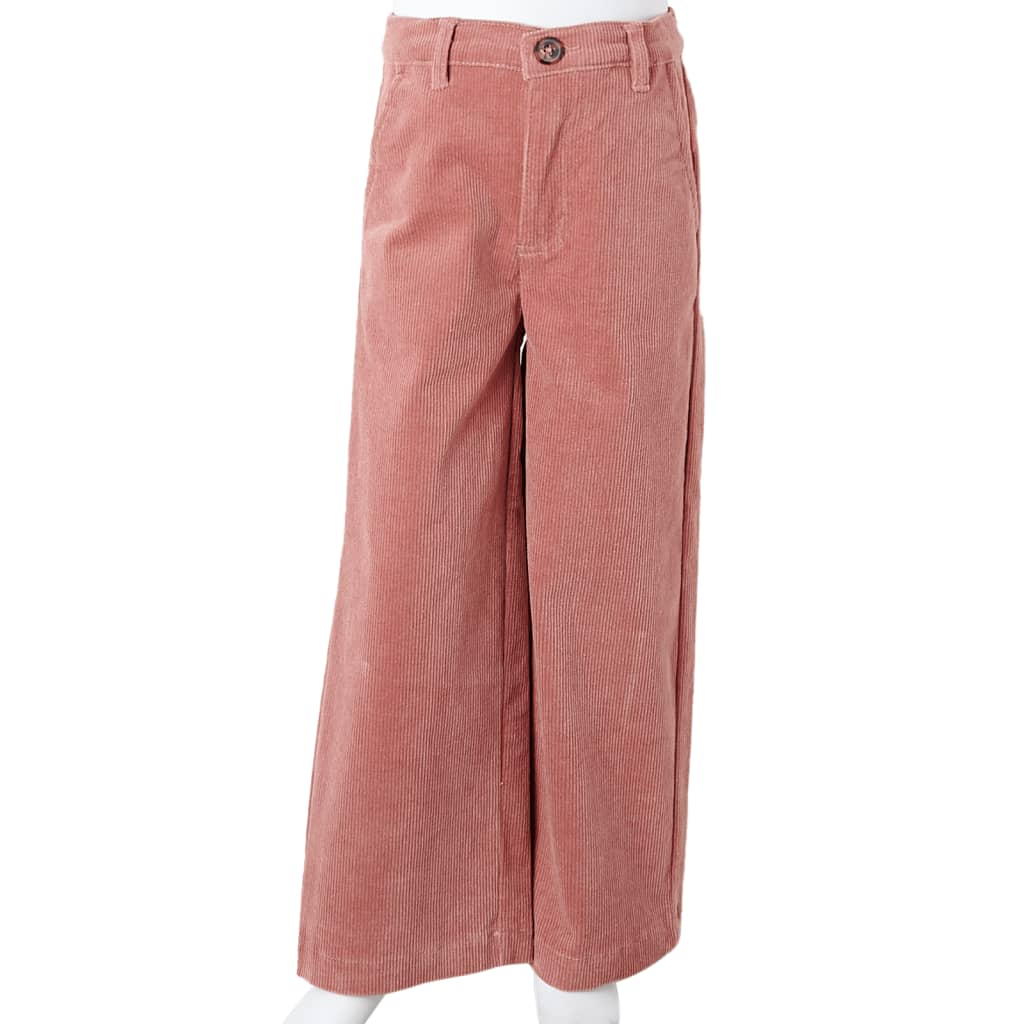 Children's corduroy pants, old pink, 104