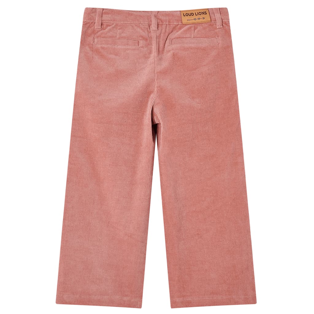 Children's corduroy pants, old pink, 128