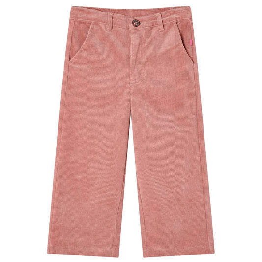 Children's corduroy pants, old pink, 140