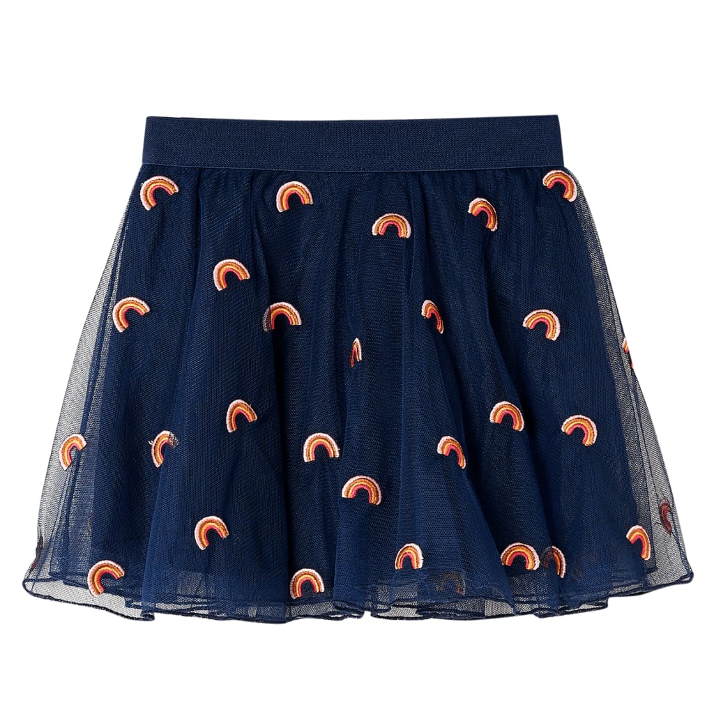 Children's tulle skirt, navy blue, 92