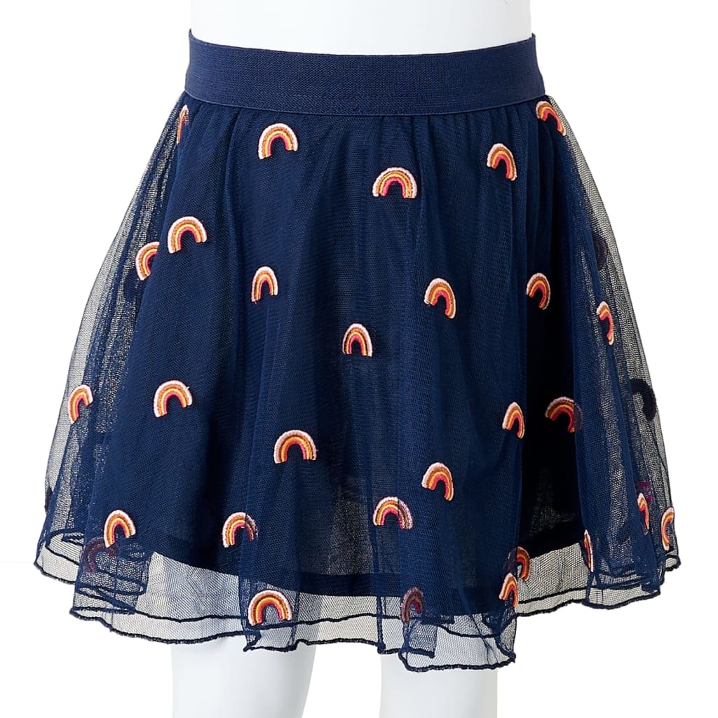 Children's tulle skirt, navy blue, 92