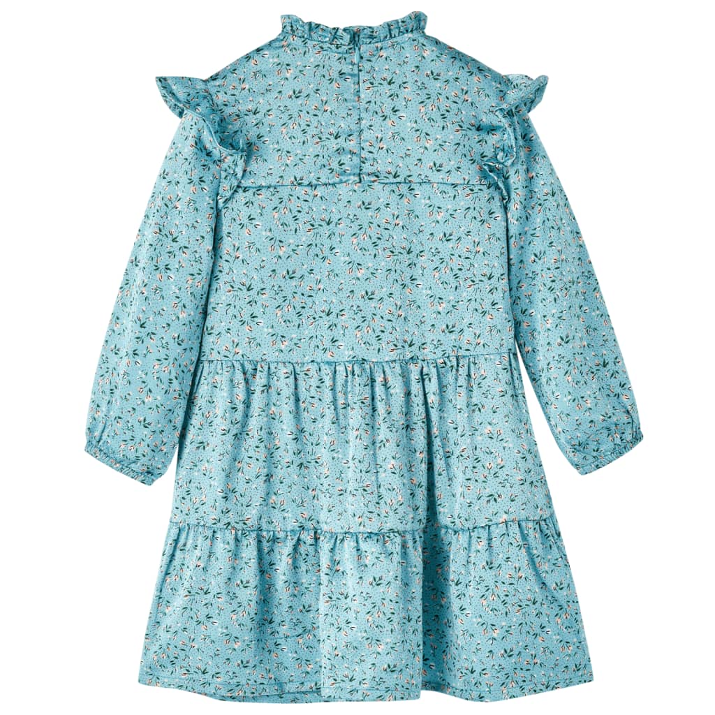 Long-sleeved children's dress, blue, 104