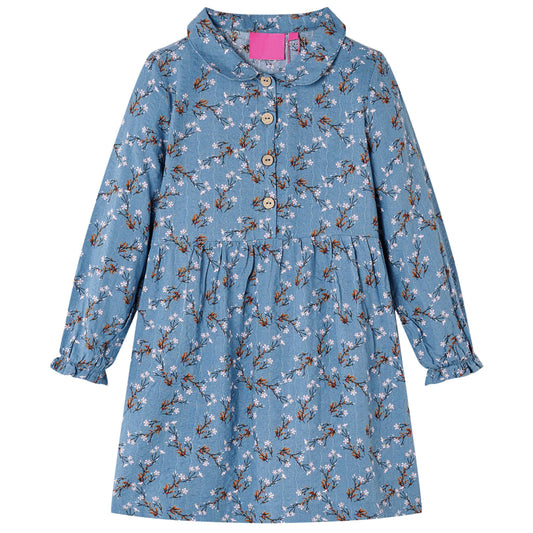 Long-sleeved children's dress, multi-colored, 116