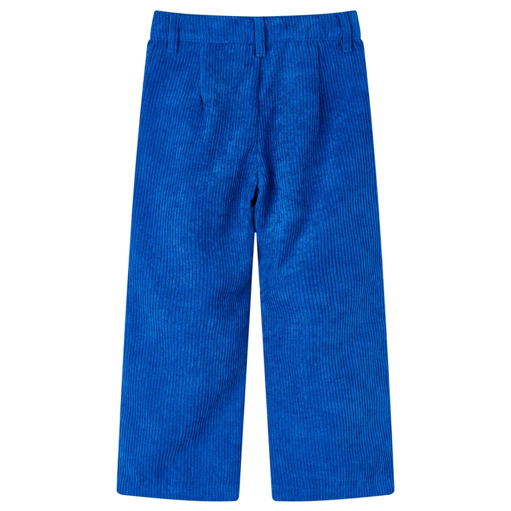 Children's corduroy pants, cobalt blue, 92