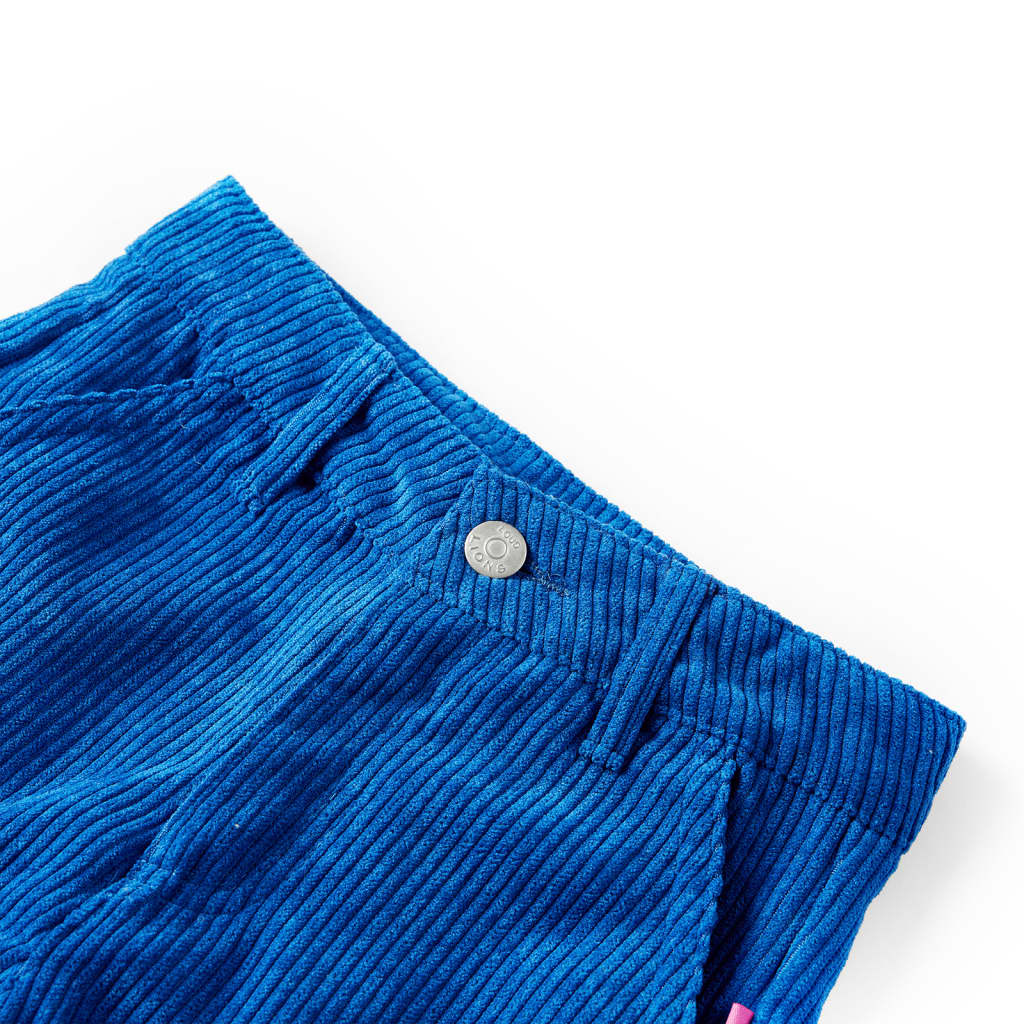 Children's corduroy pants, cobalt blue, 92