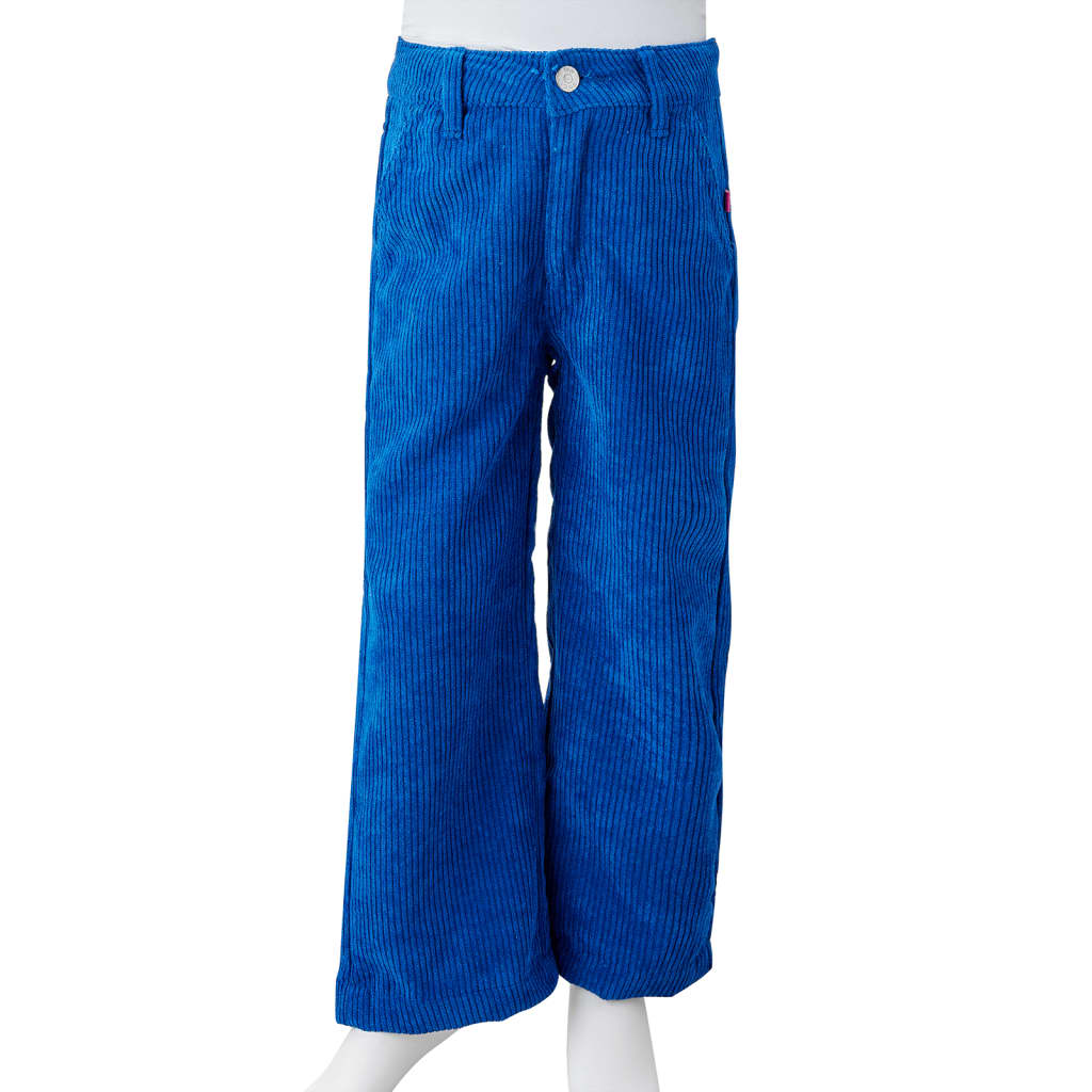 Children's corduroy pants, cobalt blue, 92