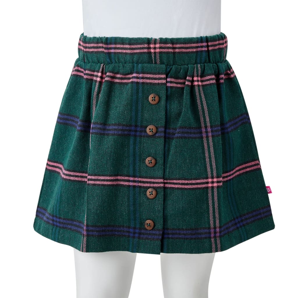 Children's skirt, dark green, 92