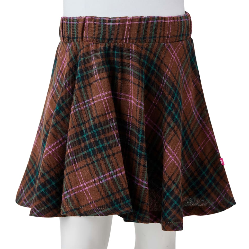 Children's skirt, cognac brown, 92