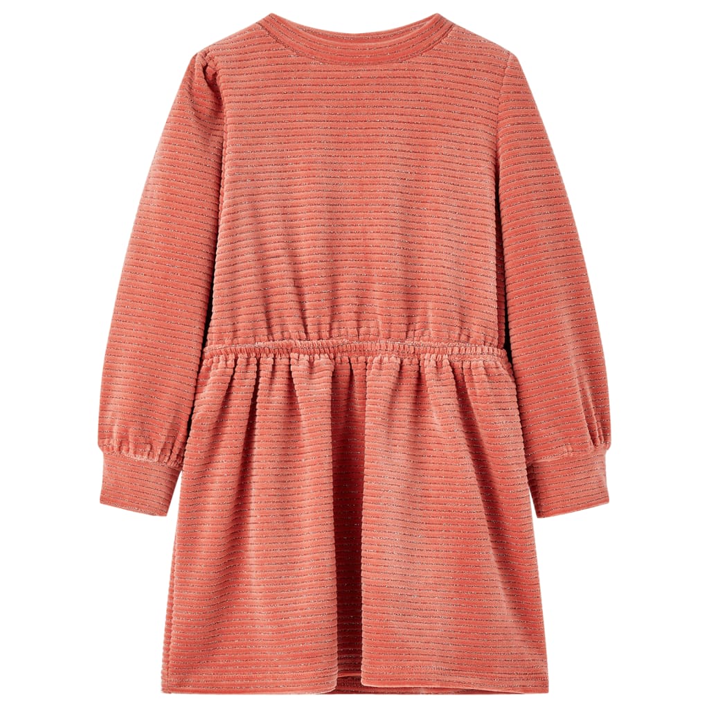 Long-sleeved children's dress, pink, 92