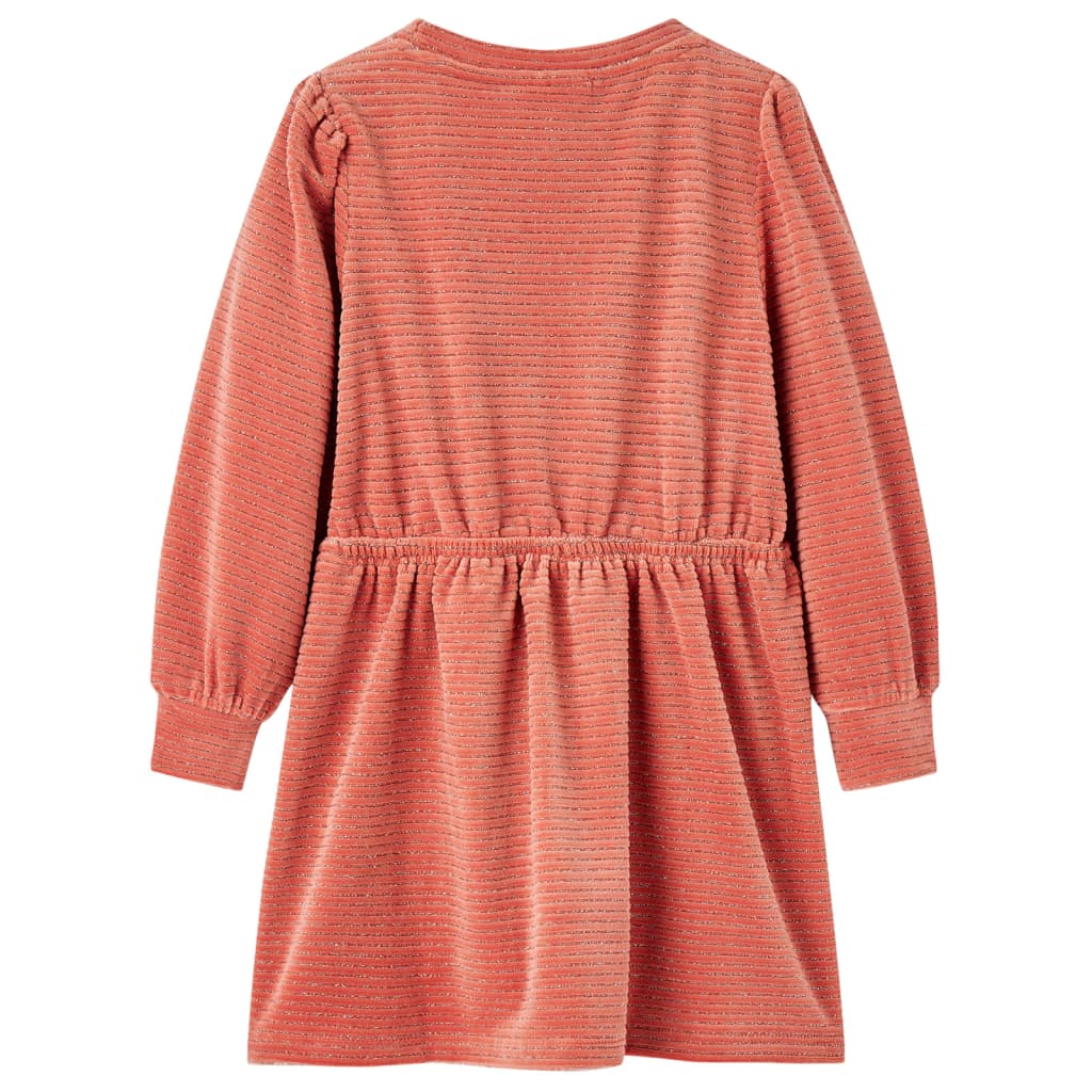 Long-sleeved children's dress, pink, 92