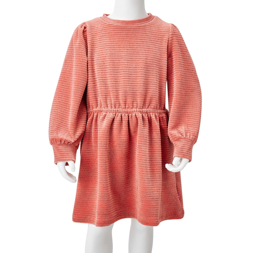 Long-sleeved children's dress, pink, 92