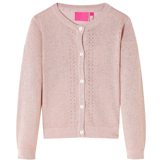 Children's cardigan, knitted, pale pink, 92