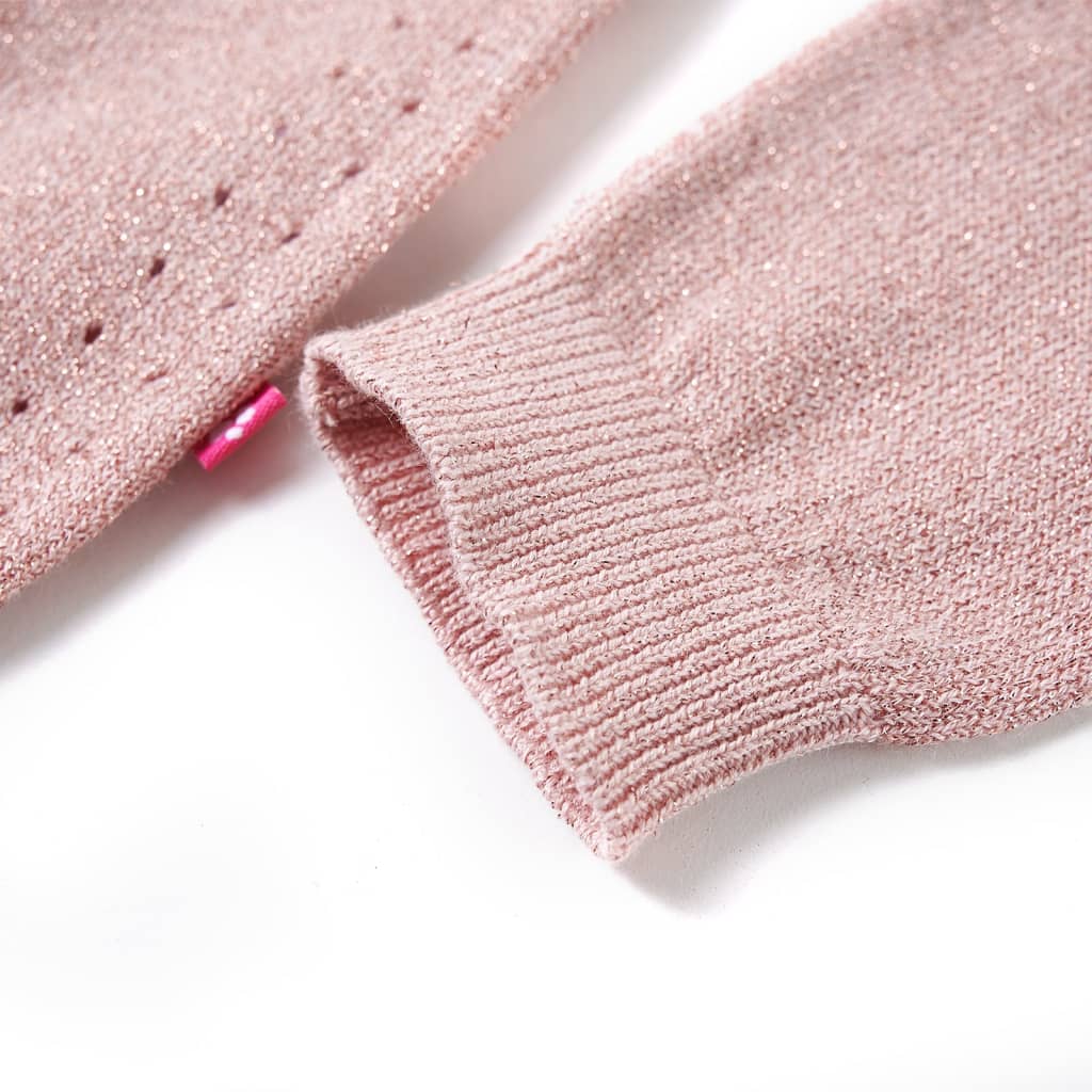 Children's cardigan, knitted, soft pink, 104