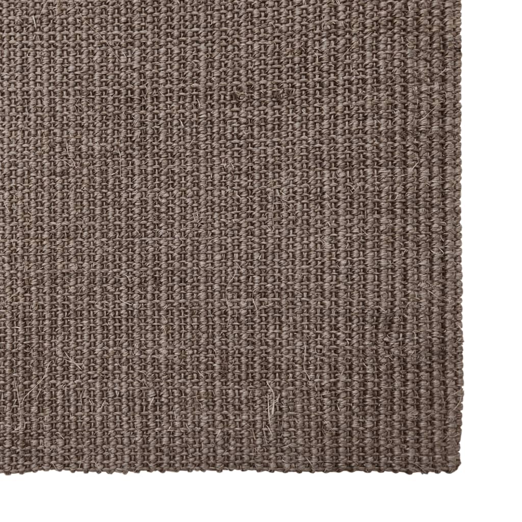 Sisal rug for scratching post, brown, 66 x 350 cm