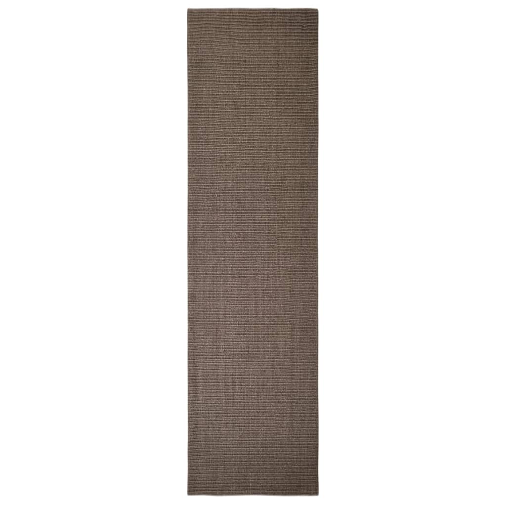 Sisal rug for scratching post, brown, 80 x 300 cm