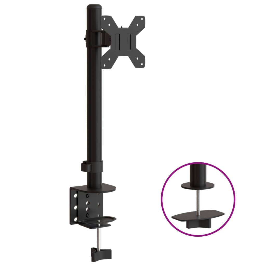 monitor mount black steel VESA 75/100 mm