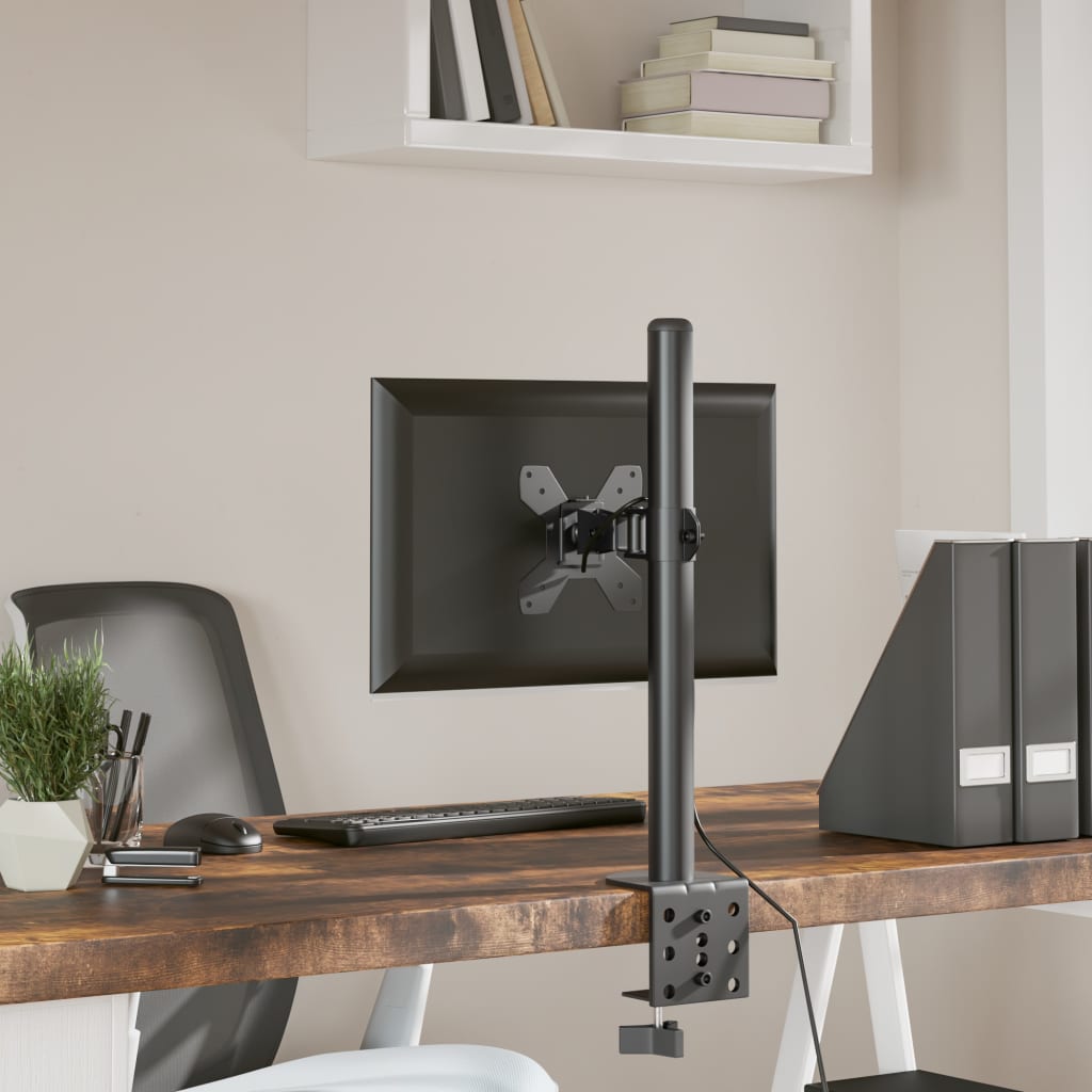 monitor mount black steel VESA 75/100 mm