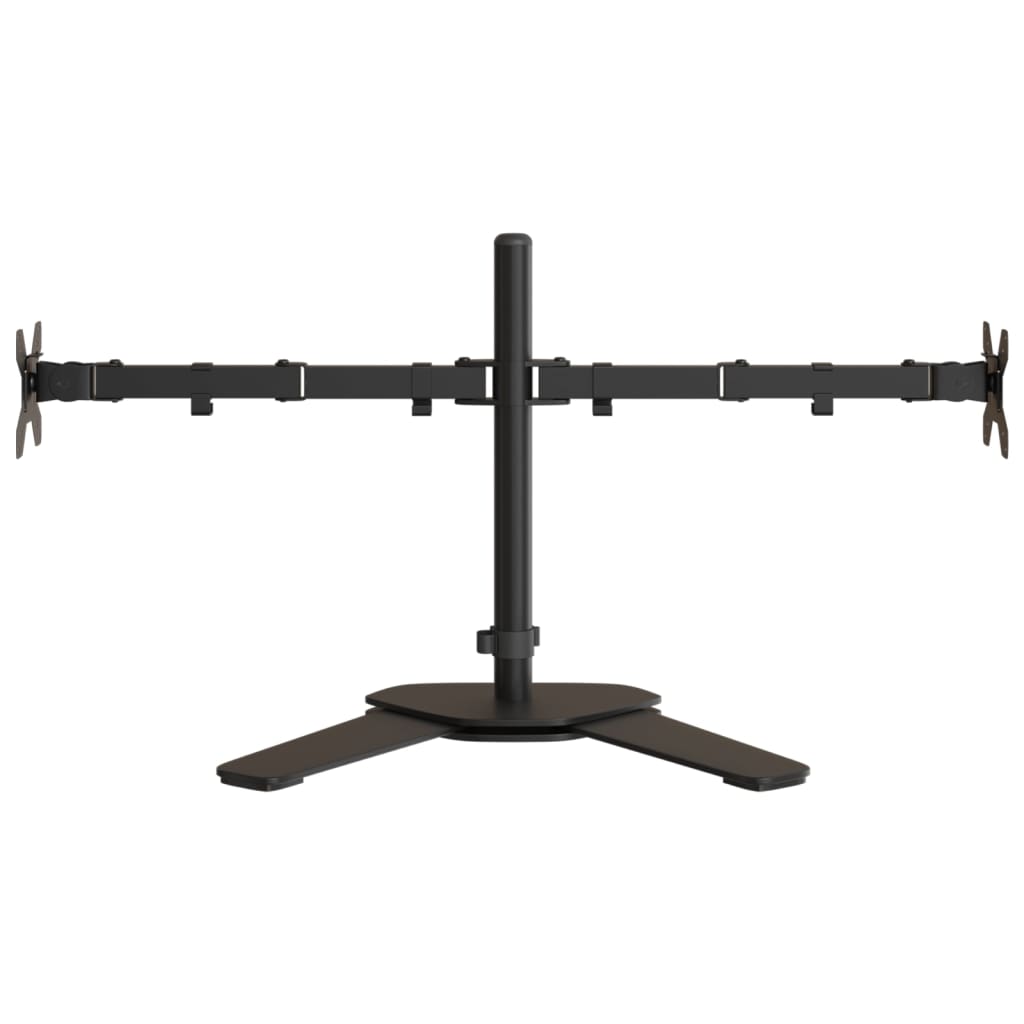 dual monitor stand, black, steel VESA 75/100 mm