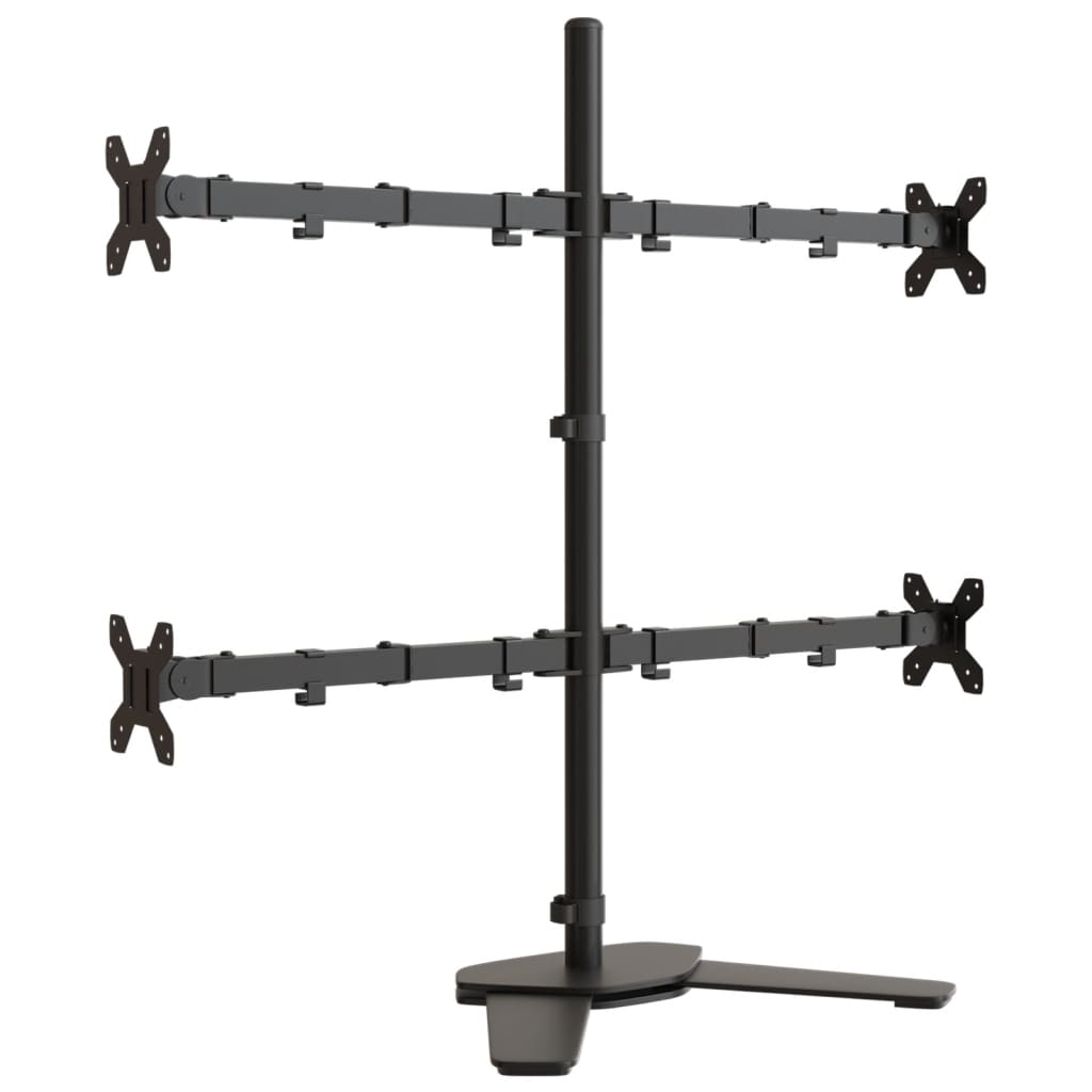 monitor mount black steel VESA 75/100 mm