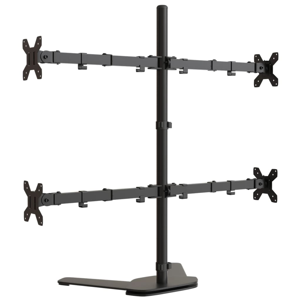 monitor mount black steel VESA 75/100 mm