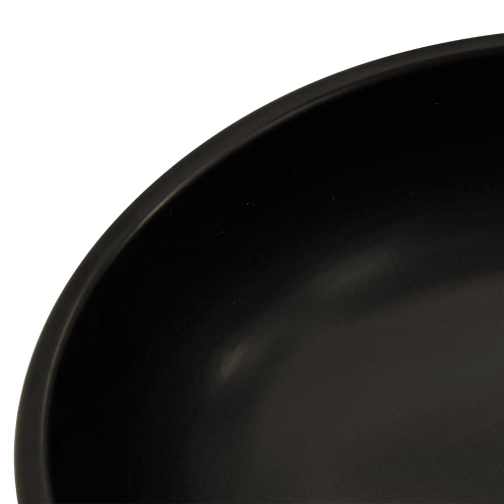 countertop sink, black and blue, round, Φ41x14, ceramic