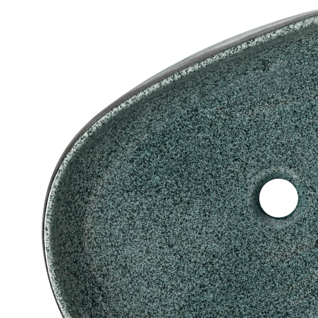 countertop sink, turquoise, oval, ceramic