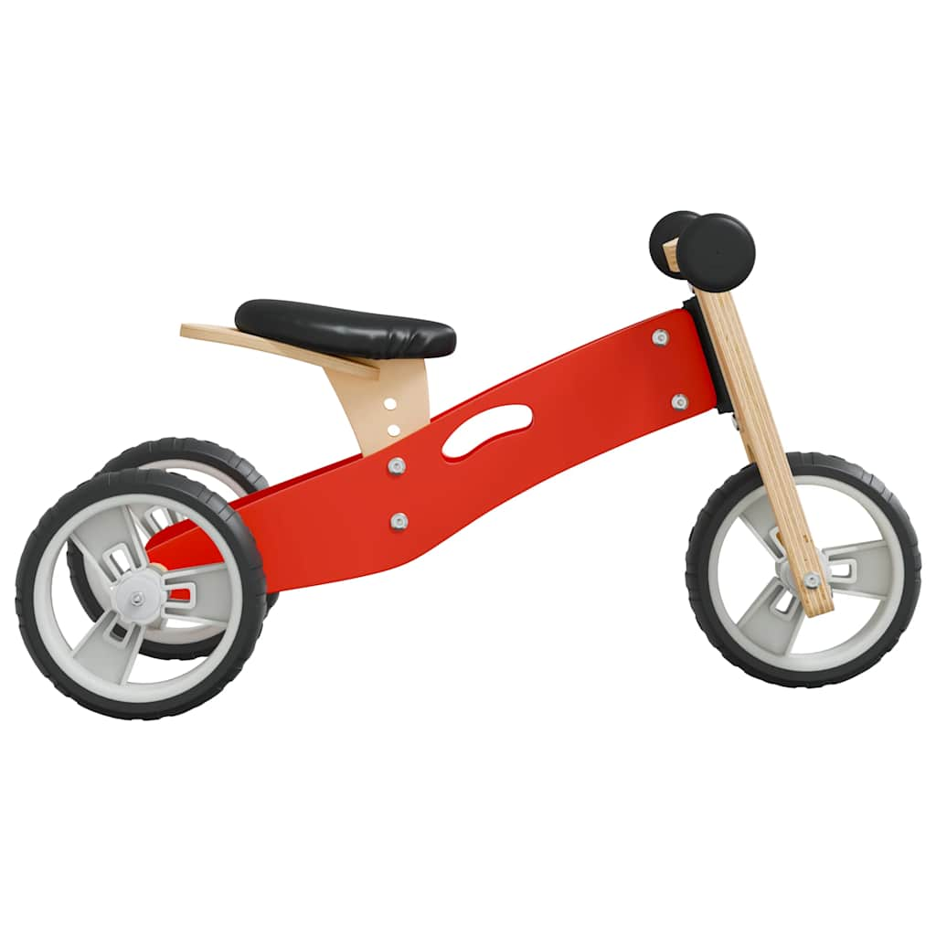 2-in-1 balance bike for children, red