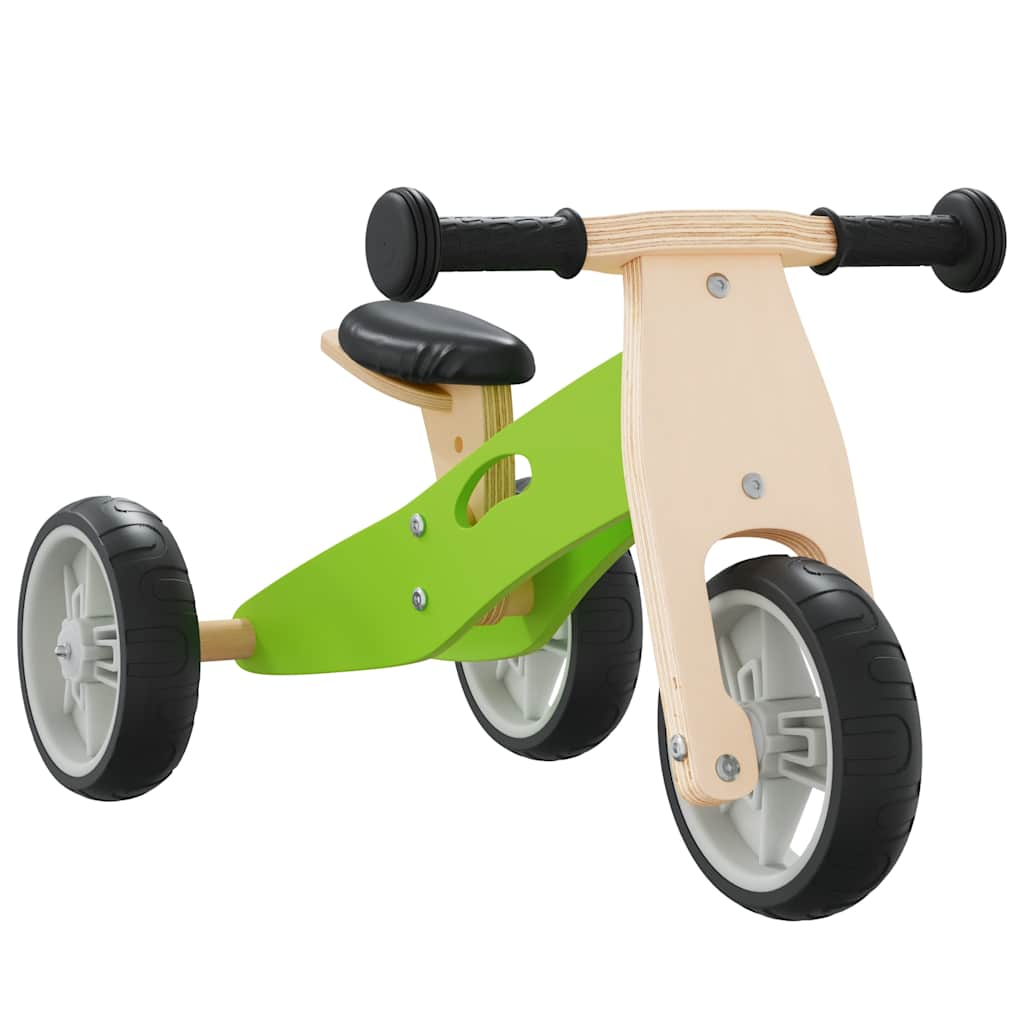 2-in-1 balance bike for children, green