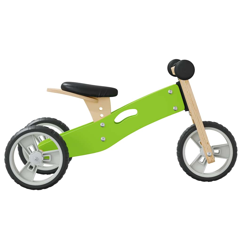 2-in-1 balance bike for children, green