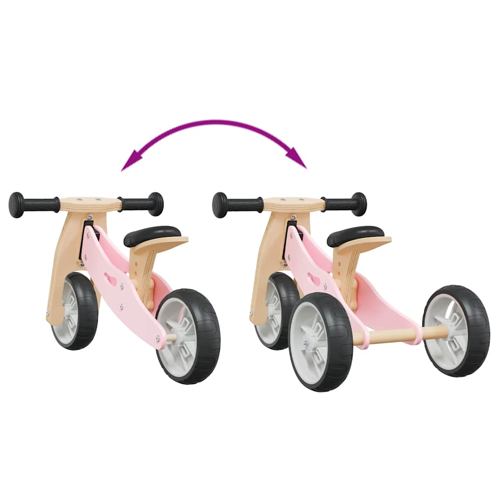 2-in-1 balance bike for children, pink