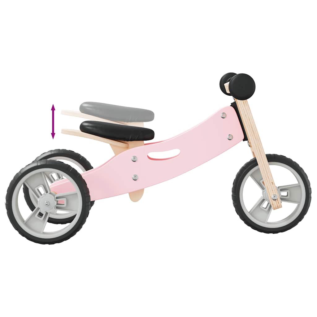 2-in-1 balance bike for children, pink