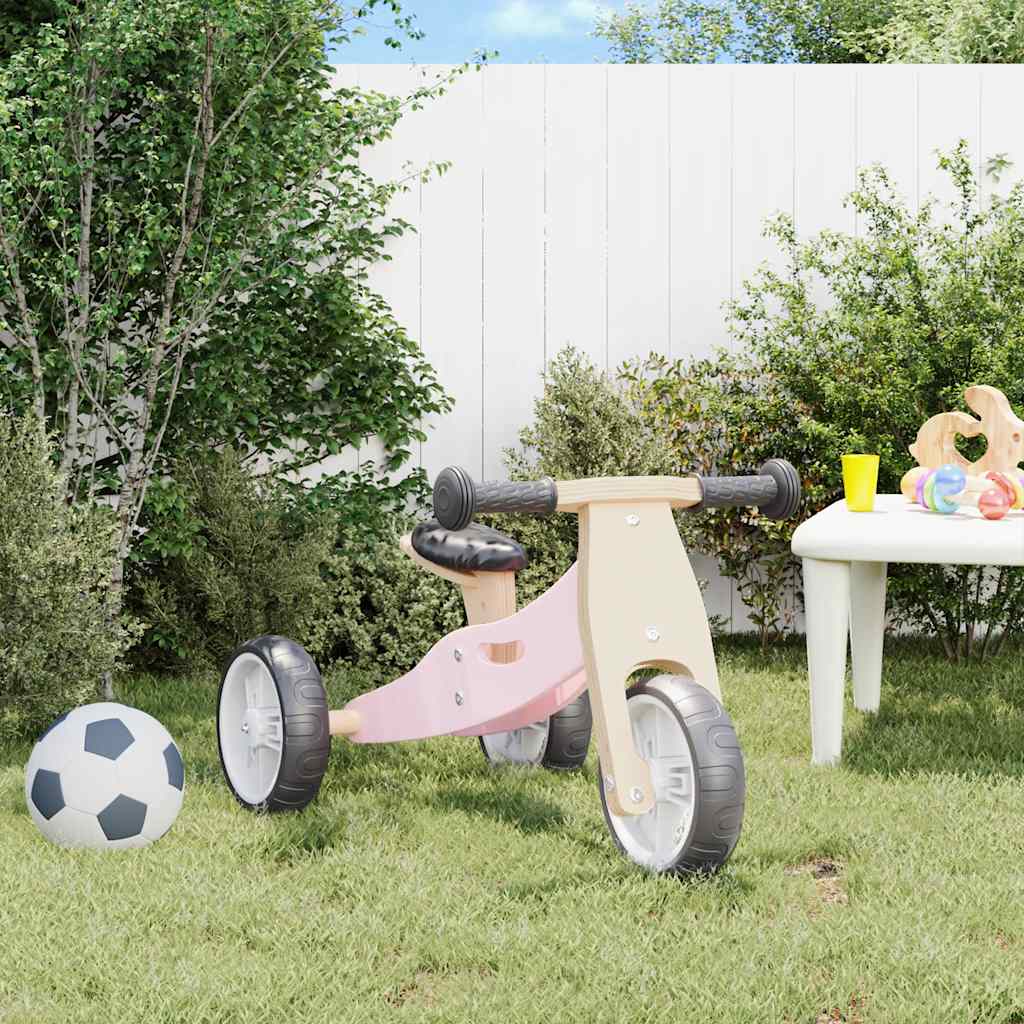 2-in-1 balance bike for children, pink