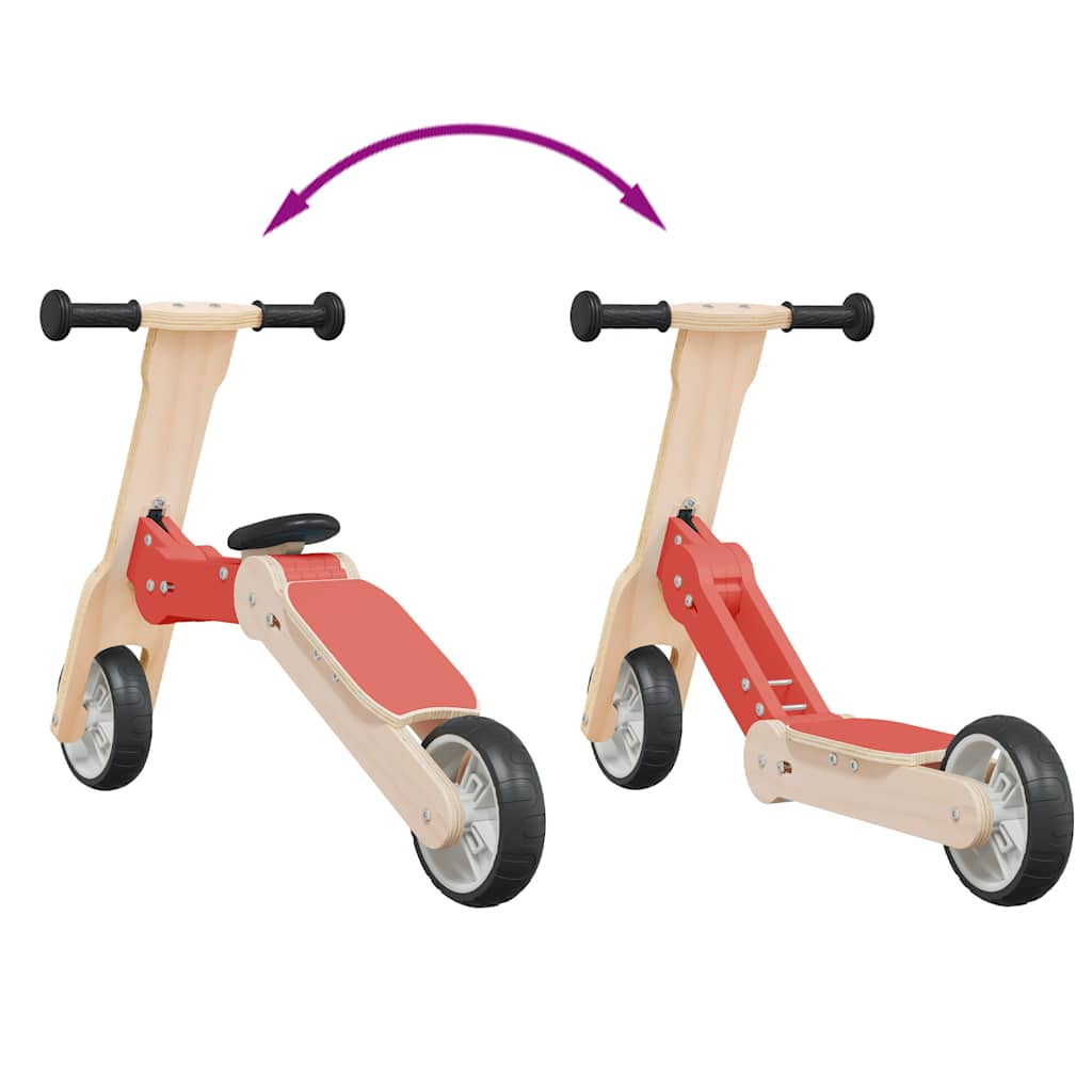 2-in-1 children's scooter, red