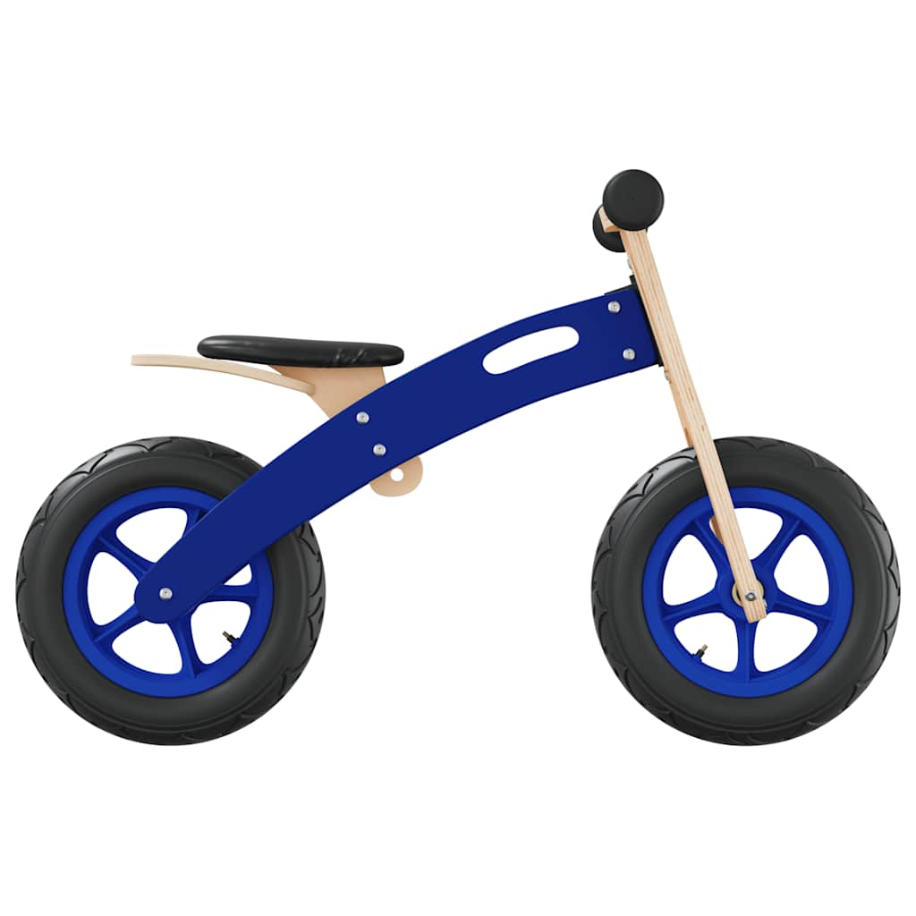 children's balance bike, pneumatic tires, blue