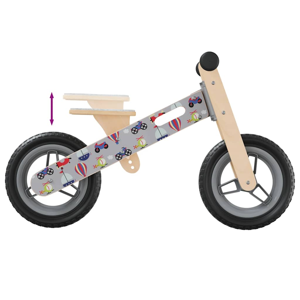 balance bike for children, with grey print