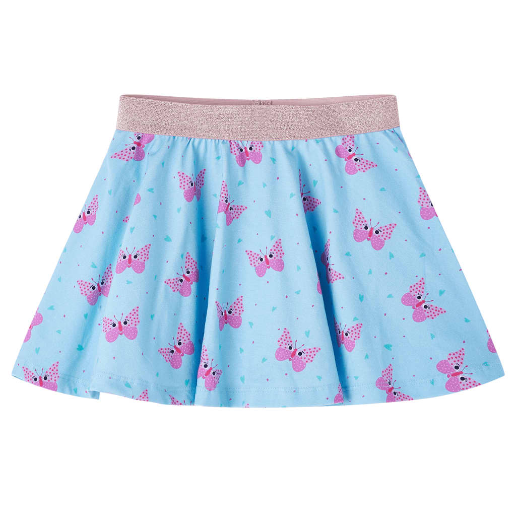 Children's skirt, with butterflies, blue, 92