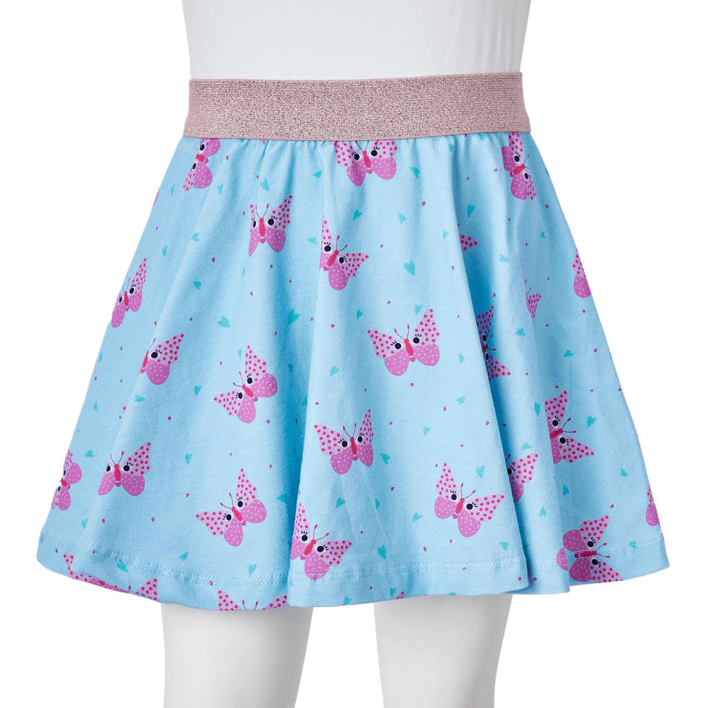 Children's skirt, with butterflies, blue, 92