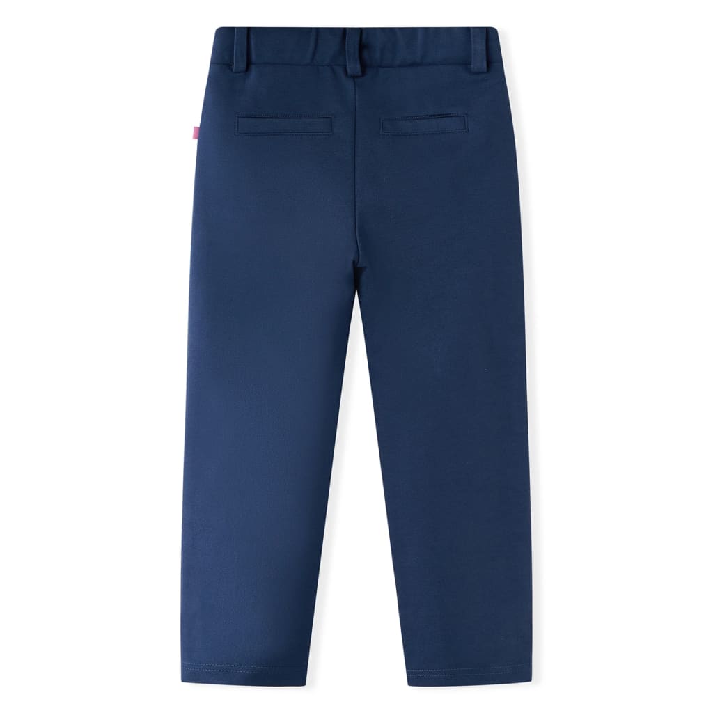 Children's trousers, black trim, navy blue, 92