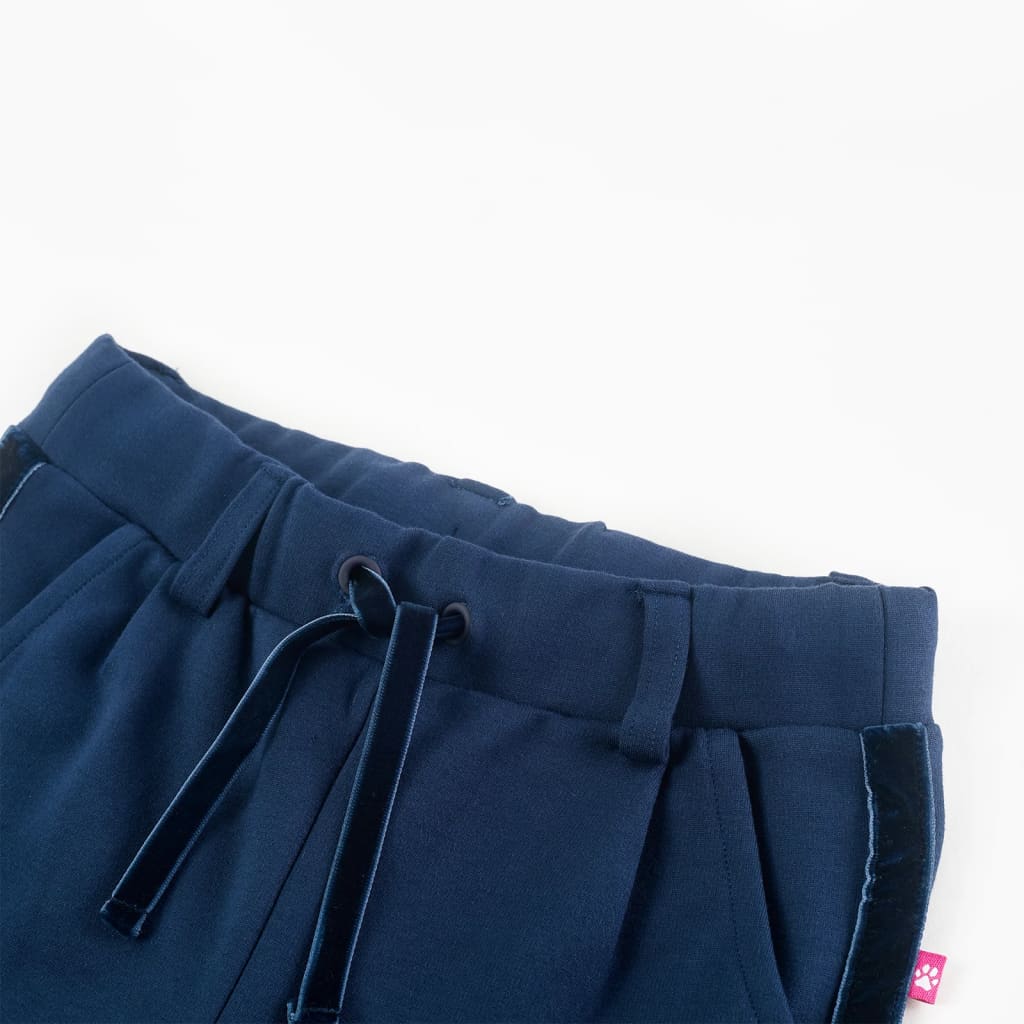 Children's trousers, black trim, navy blue, 92