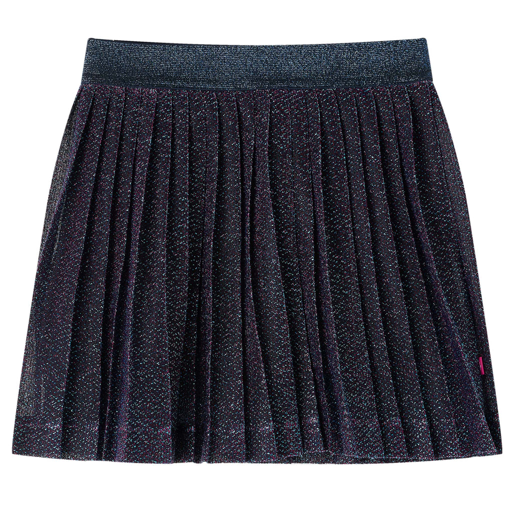 Children's skirt with glitter, navy blue, 104