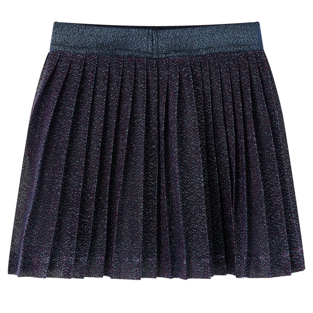 Children's skirt with glitter, navy blue, 104