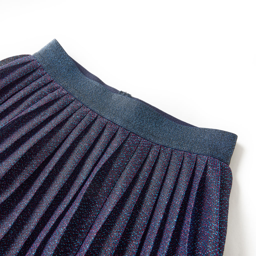 Children's skirt with glitter, navy blue, 104