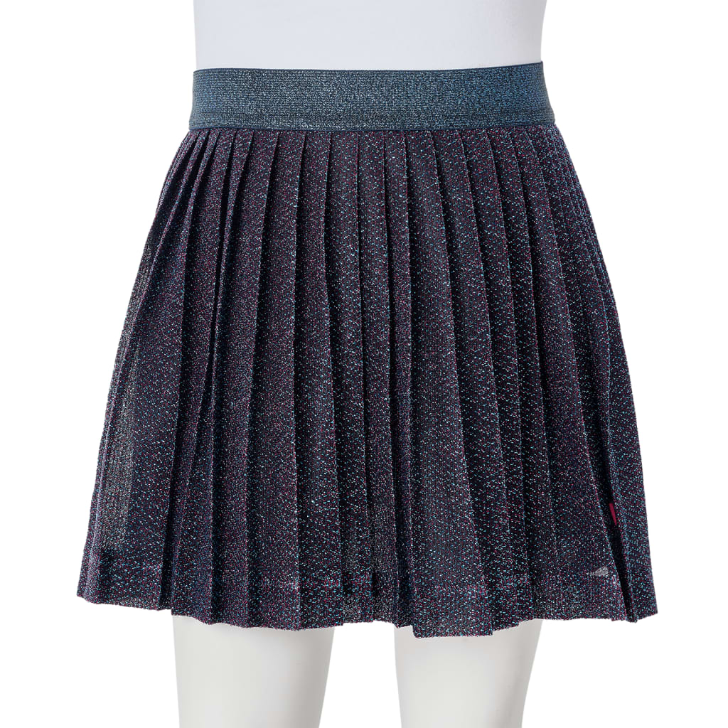 Children's skirt with glitter, navy blue, 104