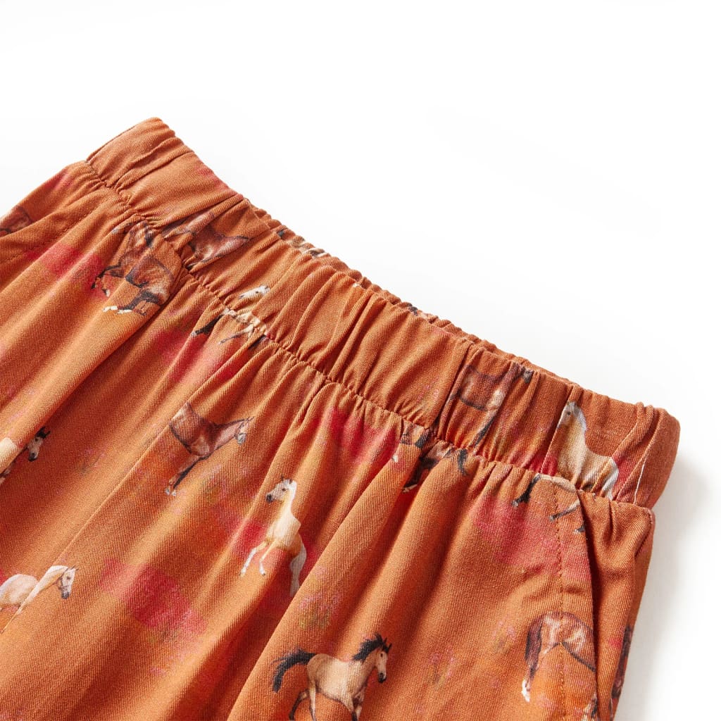 Children's skirt, cognac brown, 92