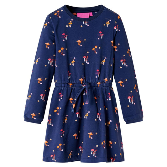 Children's dress, navy blue, 92