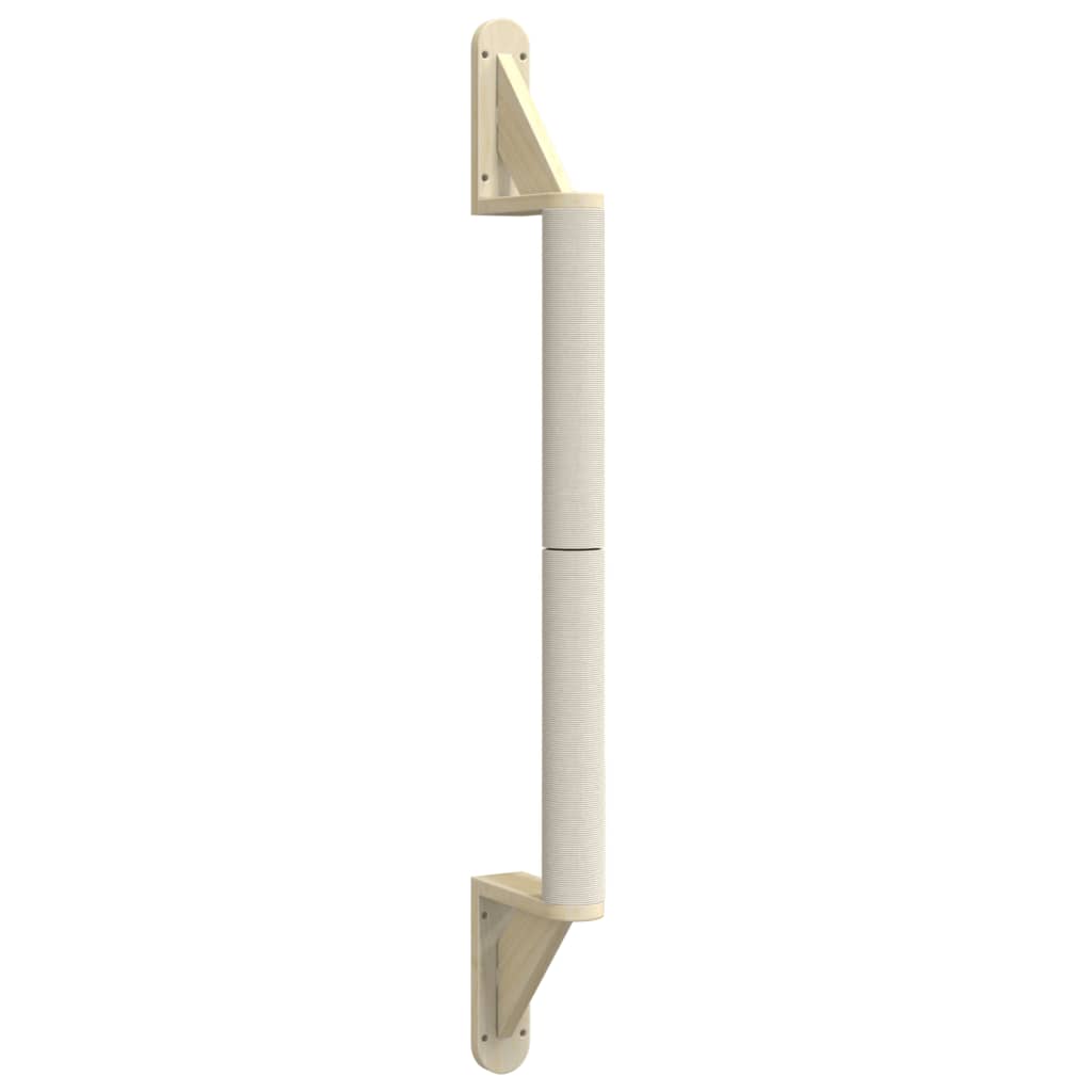 Wall-mounted cat scratching post, 109 cm, sisal